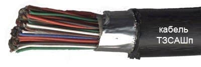 Кабели ТЗСАШп 7х4х1